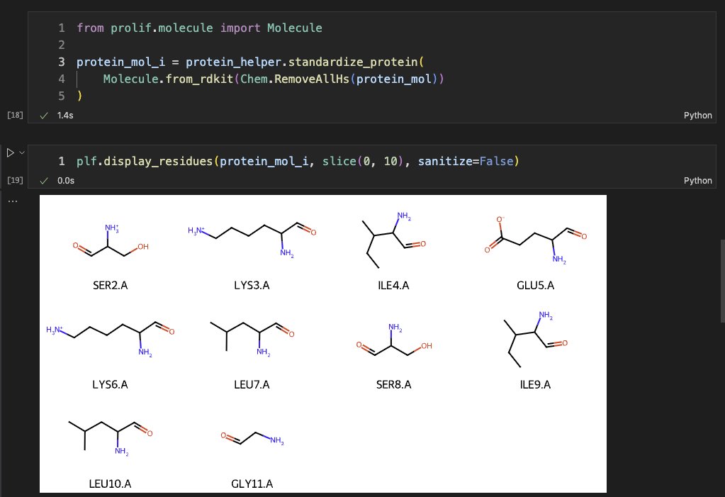 read protein for implicit Hbond